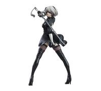Jilijia 2B & 9S Figure Anime No.2 Type B Figures Statue Automata 2B & Yorha 9S Action Figure Game Character Model Desktop Ornament Gifts for Anime Fans
