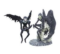 Jilijia 2PCS Anime Death Note Ryuuku Action Figure Sitting Position Model PVC Cartoon Characters Collectible Statue Office Home Decoration Ornaments