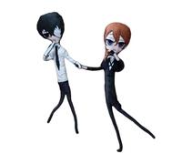 Jilijia 2PCS BSD Soft Figure Anime Dazai and Chuuya Plush Twistable Pillow Funny Soft Stuffed Cushion for Home Sofa Decorations 35CM
