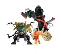 Jilijia 2pcs MHA Figures Bakugo Katsuki/Midoriya Izuku/All Might Anime Figure Statues Anime Action Figurine Handmade Collectible Desktop Decoration