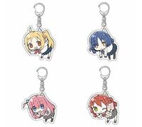 Jilijia 4PCS Bocchi the Rock Keychain Anime Kita Ikuyo Acrylic Pendant Gotō Hitori Keyring Double Face Keyring
