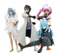 Jilijia 4pcs That Time I Got Reincarnated As A Slime Action Figure Rimuru Tempest Figure Milim Nava Anime Statue PVC Model Handmade Home Desktop Decoration
