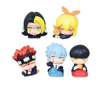 Jilijia 5PCS/Set Anime Mashle: Magic and Muscles Action Figure Mash Burnedead/Lemon Irvine Mini Figures Statue Model Collectibles Figurine