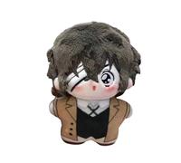 Jilijia Akutagawa Ryunosuke Plush Figure Anime Dazai Osamu Plush Doll Stuffed Soft Pillow BSD Cartoon Pendant for Backpack Ornament 10cm