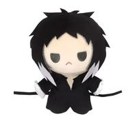 Jilijia Akutagawa Ryunosuke Plush Pillow BSD Anime Character Dazai Osamu Soft Stuffed Figures 20CM Cartoon Cute Throw Pillows Bedroom Sofa Decoration Gifts for Fans