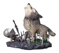 Jilijia Anime Artorias Figure Great Grey Wolf Sif/OokamiSif Action Figures Game Character Statue Model Collectible Figurine Ornaments 21CM