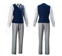 Jilijia Anime Beastars Legoshi Cosplay Costume Uniform Outfits with Shirt Pants Vest Tie for Halloween Party Costume