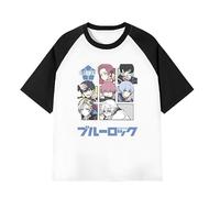 Jilijia Anime Blue Lock Short Tshirt Anime REO Mikage T Shirts Chigiri Hyoma Cosplay Costume Anime Game Seishiro Nagi Bachira Meguru Loose T Shirt