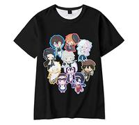 Jilijia Anime Bungo Stray Dogs T-shirts Kids 3D Print Cartoon Patterns T Shirt Top Short Sleeve Shirt Summer Unisex Costume