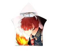 Jilijia Anime Hooded Towels | Beach Or Bath Towel | My Heroes Academia | Ultra Soft and Extra Large for Beach, Swimming, Surfing, Bathing, Watersports, Indoors & Outdoor Activities-75x110cm