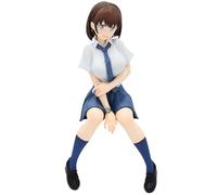 Jilijia Anime Illustration Girl Figure Ai-chan Sitting Figure Uniform Sitting Original Art Painting Figure Desktop Ornament