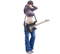 Jilijia Anime Illustration Guitar MeiMei's Girl Figure Original Painting Figure Desktop Ornaments