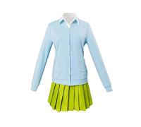 Jilijia Anime The Quintessential Quintuplets Cosplay Costume, Nakano Miku Cosplay School Uniform Dress Shirts Outfit Halloween Role Play Full Set for Women Girls