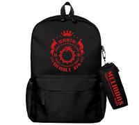 Jilijia Anime The Seven Deadly Sins Backpack Canvas School Bag Anime Cartoon Rucksack Cute Aesthetic Laptop Backpacks for Students Girls Boys Teen