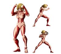 Jilijia Annie Leonhart Figure Super Action Statue 16CM Fighting Female Titan Levi Joints Movable Model with Accessories Collection Figurine Desktop Ornaments Gifts
