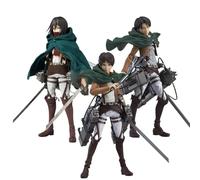 Jilijia Attacking Giant Figure Exchangeable Parts Eren Jaeger Model Statue Levi Captain Action Figure Collectible for Desktop Decoration Ornaments