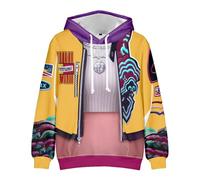 Jilijia Baby Saja Hoodie Rumi Anime Movie Pullover Hoodies Romance Abby Mystery Cosplay Long Sleeve Sweatshirt Top for Unisex