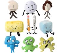 Jilijia Battle for Dream Island Plushies Leaf/Green grass/Cake/Stone/Jelly Stuffed Throw Pillow Sofa Cushion Home Decor Collect for Fans