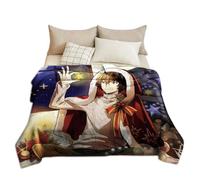 Jilijia Bungo Stray Dogs Blanket Dazai Osamu Anime Print Soft Fluffy Flannel Blanket Bedding Christmas Birthday Gift