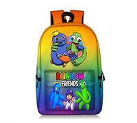 Jilijia Cyan Looky Orange Red Backpack Teens Boys Girls School Bag Student Bookbag Casual Travel Daypack Casual Laptop Bag Anime Gift for Christmas