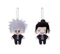 Jilijia Geto Suguru/Gojo Satoru Plush Figures Anime JJK Plush Pendant Soft Hug Pillow Cartoon Stuffed Figurine Keychain Bag Charm Decoration Gifts