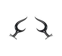 Jilijia Hazbin Hotel Alastor Cosplay Props Glasses & Devil Horns Hairpin Unisex Costume Accessories Anime Cosplay Headdress Accessories for Halloween