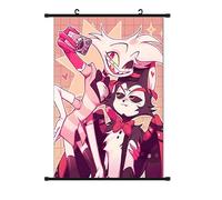 Jilijia Hazbin Hotel Anime Scroll Paintings Alastor/Angel Dust/Charlie Morningstar/Vaggie/Lucifer Morningstar Hanging Poster Wall Art Prints Tapestry Decoration Pictures Home Decor