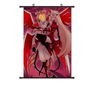 Jilijia Hazbin Hotel Anime Scroll Paintings Alastor/Angel Dust/Charlie Morningstar/Vaggie/Lucifer Morningstar Hanging Poster Wall Art Prints Tapestry Decoration Pictures Home Decor