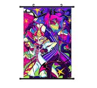 Jilijia Hazbin Hotel Anime Scroll Paintings Alastor/Angel Dust/Charlie Morningstar/Vaggie/Lucifer Morningstar Hanging Poster Wall Art Prints Tapestry Decoration Pictures Home Decor