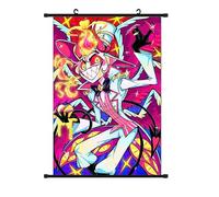 Jilijia Hazbin Hotel Anime Scroll Paintings Alastor/Angel Dust/Charlie Morningstar/Vaggie/Lucifer Morningstar Hanging Poster Wall Art Prints Tapestry Decoration Pictures Home Decor