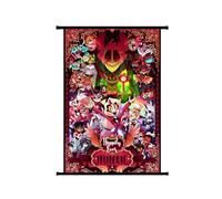 Jilijia Hazbin Hotel Anime Scroll Paintings Alastor/Angel Dust/Charlie Morningstar/Vaggie/Lucifer Morningstar Hanging Poster Wall Art Prints Tapestry Decoration Pictures Home Decor