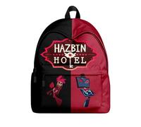 Jilijia Hazbin Hotel Backpack Anime Game Role Alastor/Angel Dust/Charlie Morningstar 3D Printed Schoolbag Laptop Bag Travel Bag