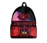 Jilijia Hazbin Hotel Backpack Anime Game Role Alastor/Angel Dust/Charlie Morningstar 3D Printed Schoolbag Laptop Bag Travel Bag