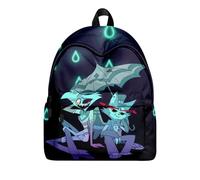 Jilijia Hazbin Hotel Backpack Anime Game Role Alastor/Angel Dust/Charlie Morningstar 3D Printed Schoolbag Laptop Bag Travel Bag