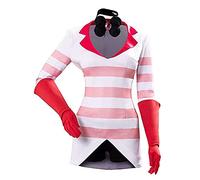 Jilijia Hazbin Hotel Cosplay Costume Angel Dust/Alastor/Blitzo Suit Uniform Jacket Top Pants Outfits Fancy Dress Anime Role Full Set for Halloween Carnival Anime Exhibition