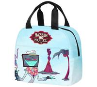 Jilijia Hazbin Hotel Lunch Bag Students Lunch Pack Portable Leakproof Food Drink Alastor/Angel Dust/Charlie Morningstar/Vaggie Anime Cartoon Lunch Bag