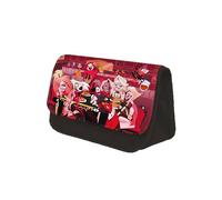 Jilijia Hazbin Hotel Pencil Bag Anime Game Alastor/Angel Dust/Charlie Morningstar/Moxxie/Niffty Pen Case Cartoon Stationery Bag