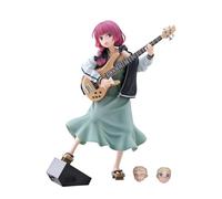 Jilijia Hiroi Kikuri Figure Interchangeable Face 22CM Guitar-Playing Girl Figurine PVC Anime Statue Standing Pose Hiroi Kikuri Action Figure Desktop Collections