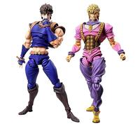 Jilijia JoJo's Super Action Figure Dio Brando/Jonathan Joestar Movable Model with Accessories PVC Anime Statue Collection Desktop Ornaments Gifts 17CM