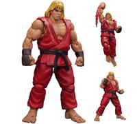 Jilijia Ken·Masters Figure 19CM Super Action Statue Standing Pose Movable Joints Game Character Model with Accessories Collectible Desktop Ornaments