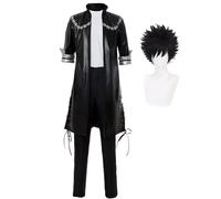 Jilijia MHA Dabi Cosplay Uniforms with Wig Superhero Halloween Outfit Anime Academia Cosplay Costumes for Men Anime Fans