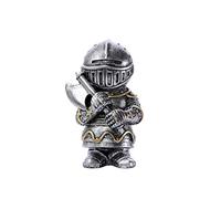 Jilijia Mini Knight Statues Ornaments, Resin Knight Gnome Guard Garden Sculpture, Medieval Knight Armor Gothic Statue, Templar Figurine Ornaments Knight in Armour