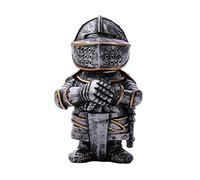 Jilijia Mini Knight Statues Ornaments, Resin Knight Gnome Guard Garden Sculpture, Medieval Knight Armor Gothic Statue, Templar Figurine Ornaments Knight in Armour
