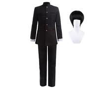 Jilijia Mob Psycho 100 Cosplay Costume Set Kageyama Shigeo Cosplay Mob Halloween Outfit Mob Wig Anime Manga Mob Japanese Cosplay Uniform Halloween Outfit