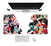 Jilijia My Hero Academia Mouse Mat - Non-slip Rubber Base Waterproof Smooth Durable Stitched Edges Mousepads for Computer, Laptop, Desk(MHA Gaming Mouse Pad, 800 * 300MM)