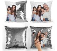 Jilijia Reversible Sequin Cushion Cover Pillowcase For Birthday, Christmas and HoneyMoon