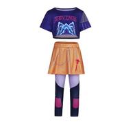 Jilijia Rumi Cosplay Costume Rumi Mira Zoey Print Stage Costume Full Set Anime Uniform Halloween Carnival Party Performance Outfits for 110-160cm