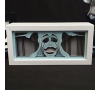 Jilijia Sung Jin Woo Night Light Anime 3D Papercut Light Box Anime Character Paper Carving Table Lamp LED Light Bedroom Decoration Creative Gift