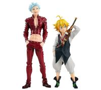 Jilijia The Seven Deadly Sins: Wrath of the Gods Figures Ban & Meliodas Anime Figures Standing Position Model PVC Action Figure Statue Collectible Gift