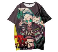 Jilijia Turbo Granny Anime T-Shirt 3D Colored Printing Ayase Momo/Okarun/Takakura Ken Tshirts Clothes Top Short Sleeve Summer Unisex Costume